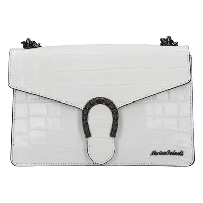 Női bőr crossbody kézitáska Marina Galanti Manett - fehér