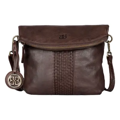 Női bőr crossbody táska Bellicci Blanke - barna