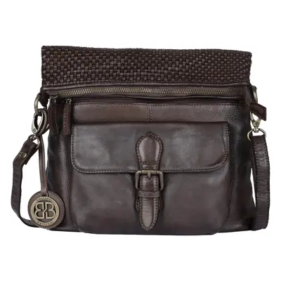 Női bőr crossbody táska Bellicci Inge - barna