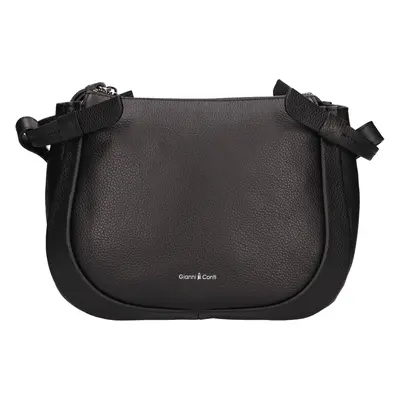 Női bőr crossbody kézitáska Gianní Conti Sabine - fekete