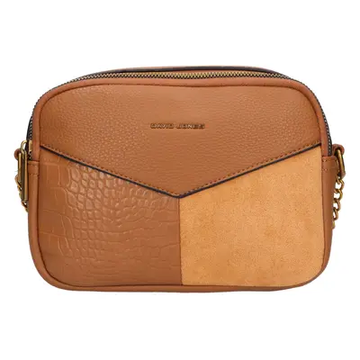 Női crossbody táska David Jones Electe - konyak