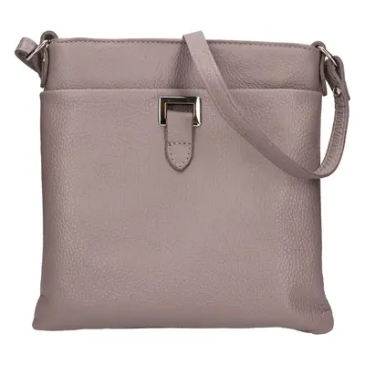 Női bőr crossbody kézitáska Italia Gotta - szürke