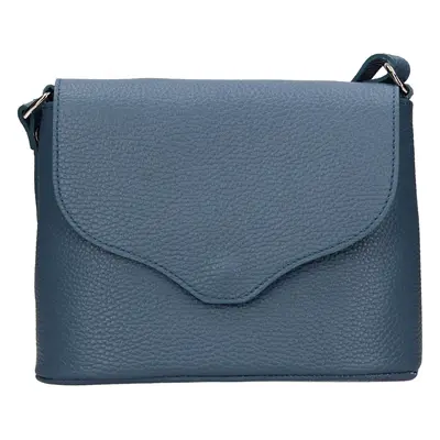 Női bőr crossbody kézitáska Italia Alice - kék