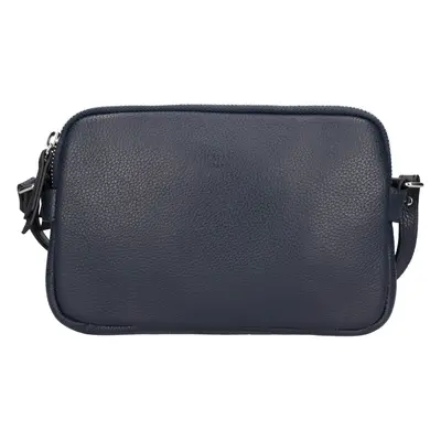 Katana Francia bőr crossbody táska - sötétkék