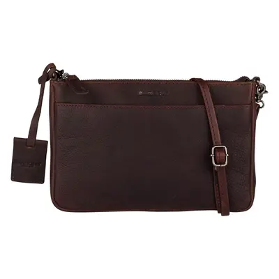 Női bőr kézitáska Burkely Evita - sötétbarna - női crossbody bőr táska