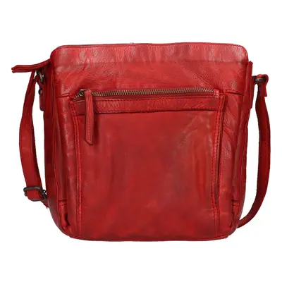 Női bőr crossbody kézitáska Gianní Conti Emilia - sötét vörös