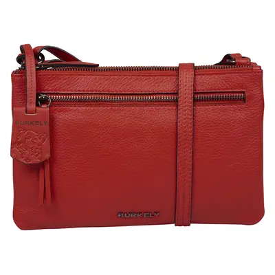 Női crossbody bőr kézitáska Burkely Whelly - piros