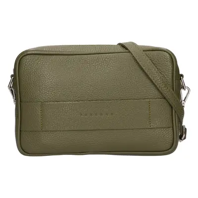 Trendi női bőr crossbody kézitáska Facebag Martes - oliva