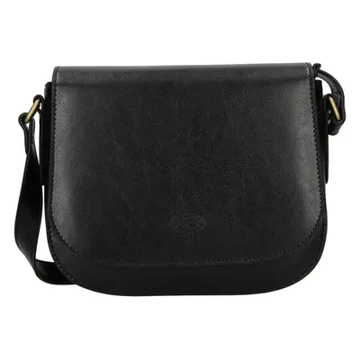 Katana Klara bőr crossbody táska - fekete