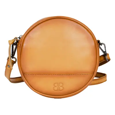 Női bőr crossbody táska Bellicci Koko - sárga