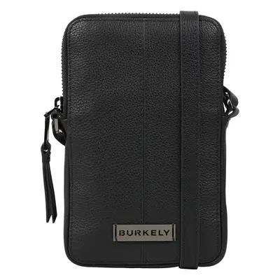 Burkely Jitte női bőr crossbody telefontáska - fekete