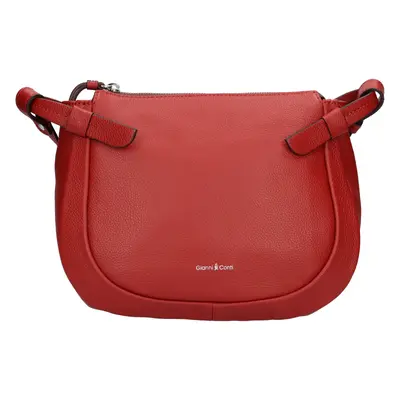 Női bőr crossbody kézitáska Gianní Conti Emilia - piros