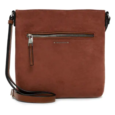 Női crossbody táska Emily & Noah Lolla - konyak színben