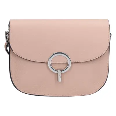 Női bőr crossbody kézitáska Italia Moniq - sötét bézs