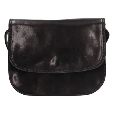 Női crossbody bőr kézitáska Italia Judit - fekete