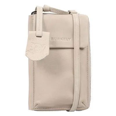 Női bőr crossbody táska pénztárcával Burkely Vida - krémes