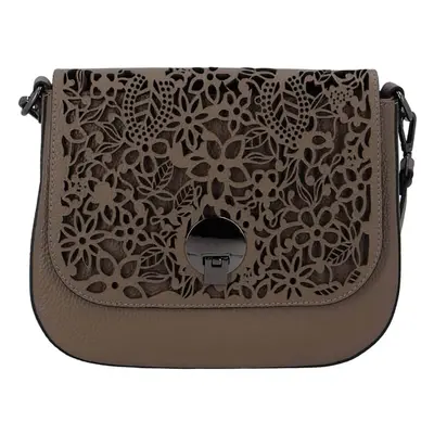 Női bőr kézitáska Delami Vanessa - világosbarna - női crossbody bőr táska