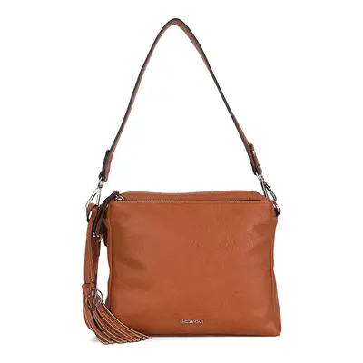 Női crossbody táska Emily & Noah Lonie - konyak színű