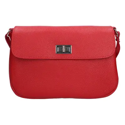 Női bőr crossbody kézitáska Italia Arabela - piros