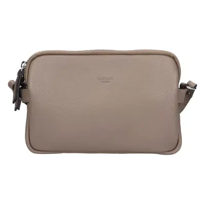 Katana Francia bőr crossbody táska - sötét bézs