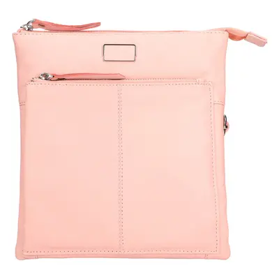 Női bőr crossbody táska Lagen Amara - rózsaszín