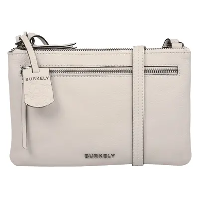 Női crossbody bőr kézitáska Burkely Whelly - krémes