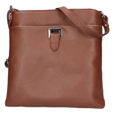 Női bőr crossbody kézitáska Italia Gotta - barna