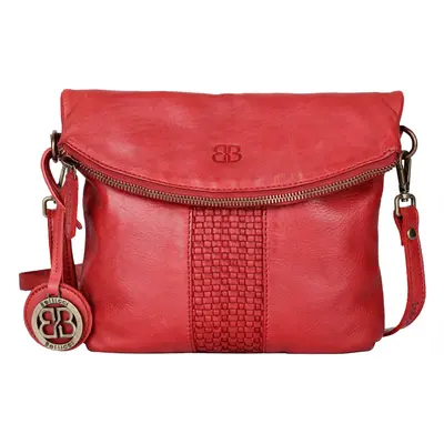 Női bőr crossbody táska Bellicci Blanke - piros