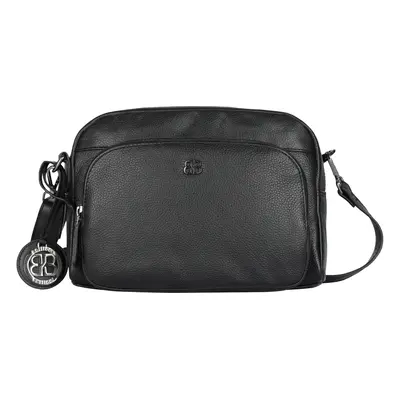 Női bőr crossbody táska Bellicci Norra - fekete