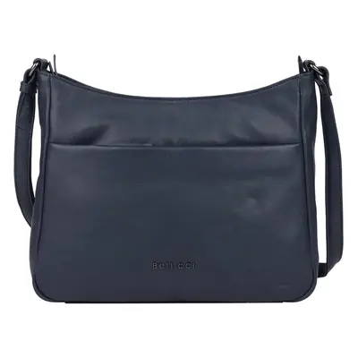 Női bőr crossbody táska Bellicci Sydney - sötétkék