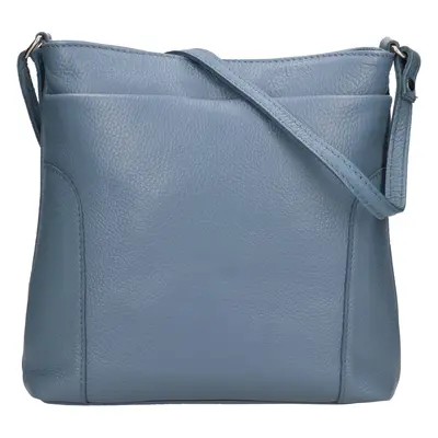 Női bőr crossbody kézitáska Italia Emma - kék