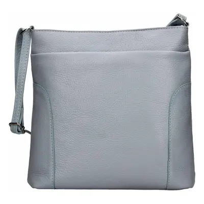 Női bőr crossbody kézitáska Italia Emma - világoskék