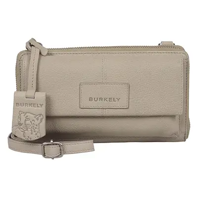 Burkely Biddy női bőr Crossbody táska pénztárcával - világosszürke