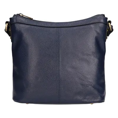 Luxus női bőr női crossbody Hexagona 113032 - kék