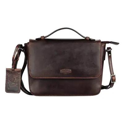 Női bőr crossbody táska Sparwell Matilde - barna