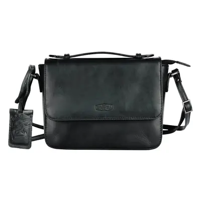 Női bőr crossbody táska Sparwell Matilde - fekete