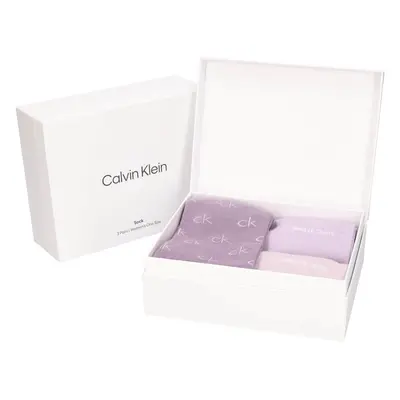 Calvin Klein Milada női zokni ajándékkészlet - 3 pár - lila