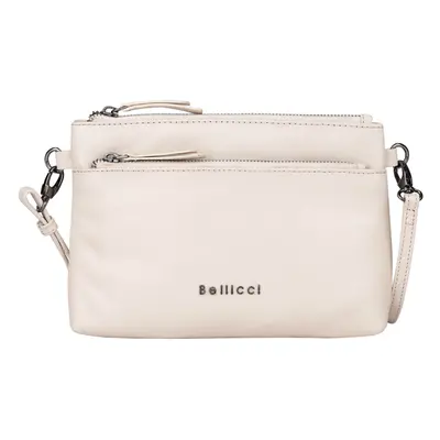 Női bőr crossbody táska Bellicci Sicilia - krémes