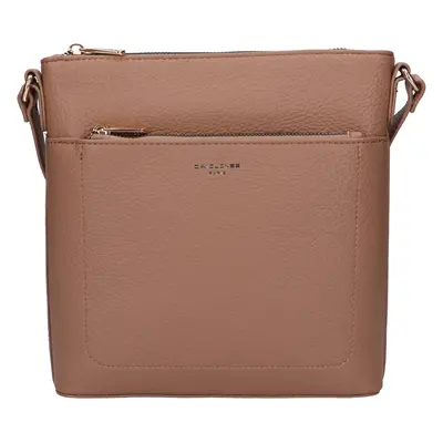 Női crossbody táska David Jones Gustáva - világosbarna