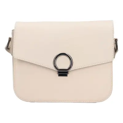 Női bőr crossbody táska Lagen Simoa - krémes