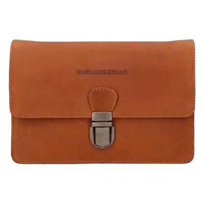 Női bőr crossbody kézitáska The Chesterfield Brand Nina - konyak