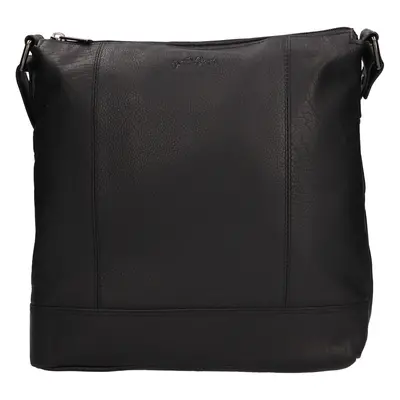 Női bőr crossbody táska Justified Magda - fekete