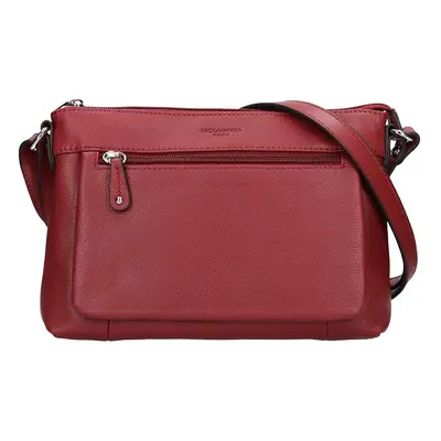 Női bőr crossbody táska Hexagona Violla - burgundi