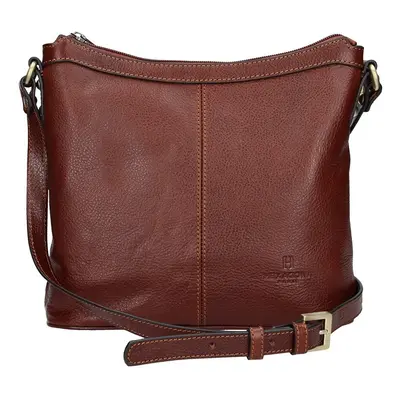 Luxus női bőr női crossbody Hexagona 113032 - barna