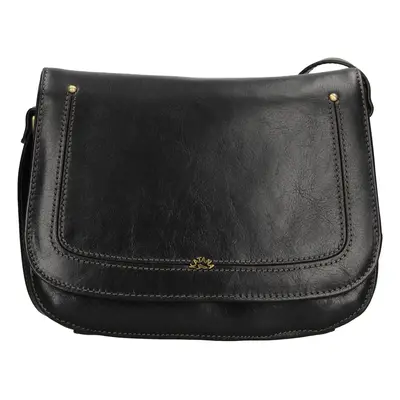 Katana Zorra bőr crossbody táska - fekete