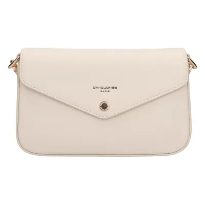 Női crossbody táska David Jones Sheena - krémes