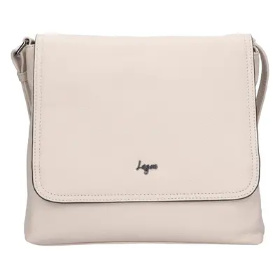 Női bőr crossbody táska Lagen Lotte - krémes