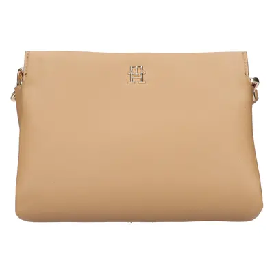 Női Tommy Hilfiger Milados crossbody táska - világosbarna