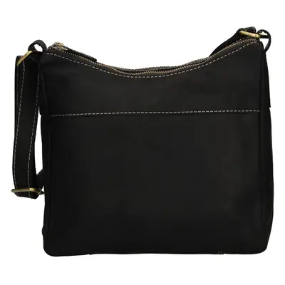 Női bőr crossbody kézitáska HGL Marta - fekete