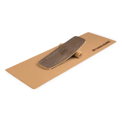 BoarderKING Indoorboard Curved, egyensúlyozó deszka, alátét, henger, fa/parafa